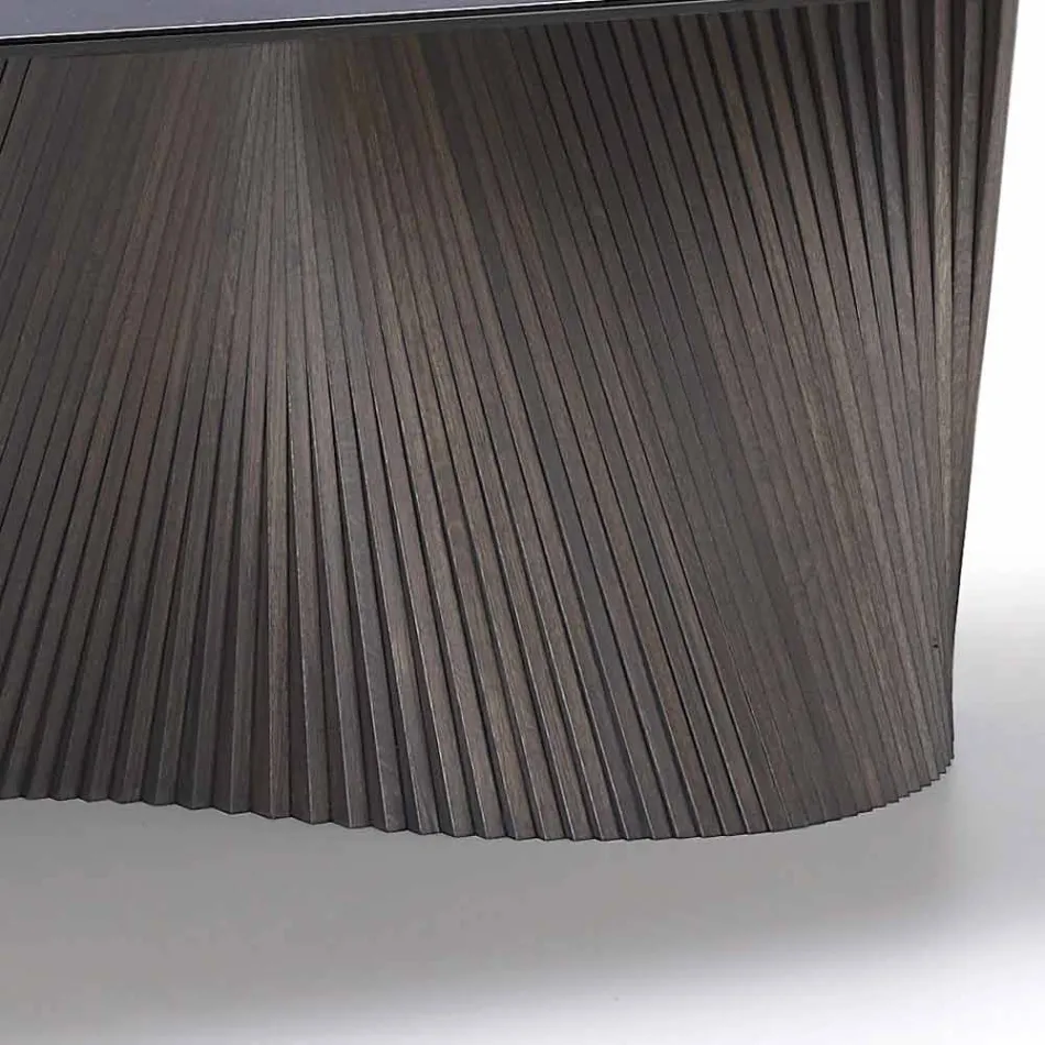 Moderne bord med marmor effekt stentøj top lavet i Italien, Adrano Viadurini