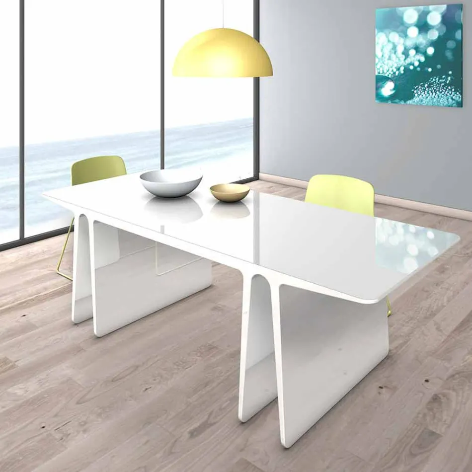 Multifunktionelle moderne bord produceret i Italien, Mignanego Viadurini