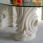 petra ovalt bord med moderne design krystal Furies Viadurini