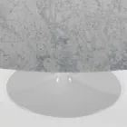 Moderne ovalt bord i Carrara eller sort Marquinia-marmor Lavet i Italien – Dollars Viadurini