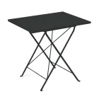 Sammenklappeligt havebord i galvaniseret stål Fremstillet i Italien - Akila Viadurini