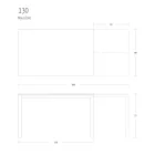 Udtrækkeligt Spisebord 190 cm Metal og Træ Fremstillet i Italien - Euklidisk Viadurini