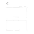 Udtrækkeligt spisebord 190 cm Metal og træ Fremstillet i Italien - Euklidisk Viadurini