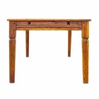 Udtrækkeligt spisebord op til 290 cm i massivt træ Homemotion - Carbo Viadurini