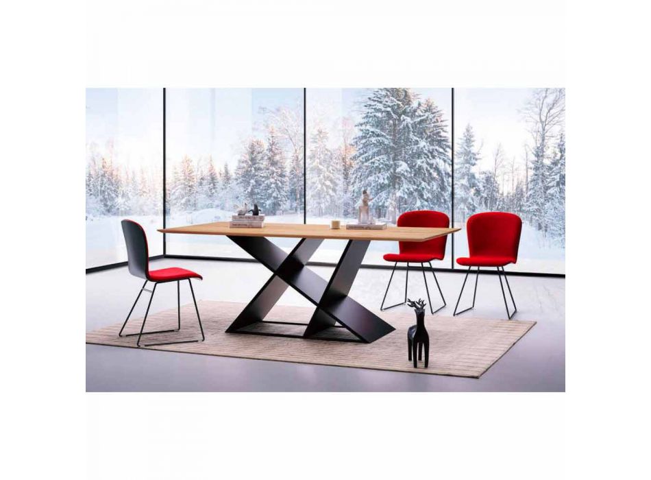 Udtrækkeligt spisebord Op til 294 cm Made in Italy Wood Design - Cirio Viadurini