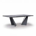 Udtrækkeligt spisebord Op til 294 cm i Gres og metal fremstillet i Italien - Nuzzio