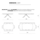 Udtrækkeligt spisebord op til 300 cm i Eg Made in Italy - Antonino Viadurini