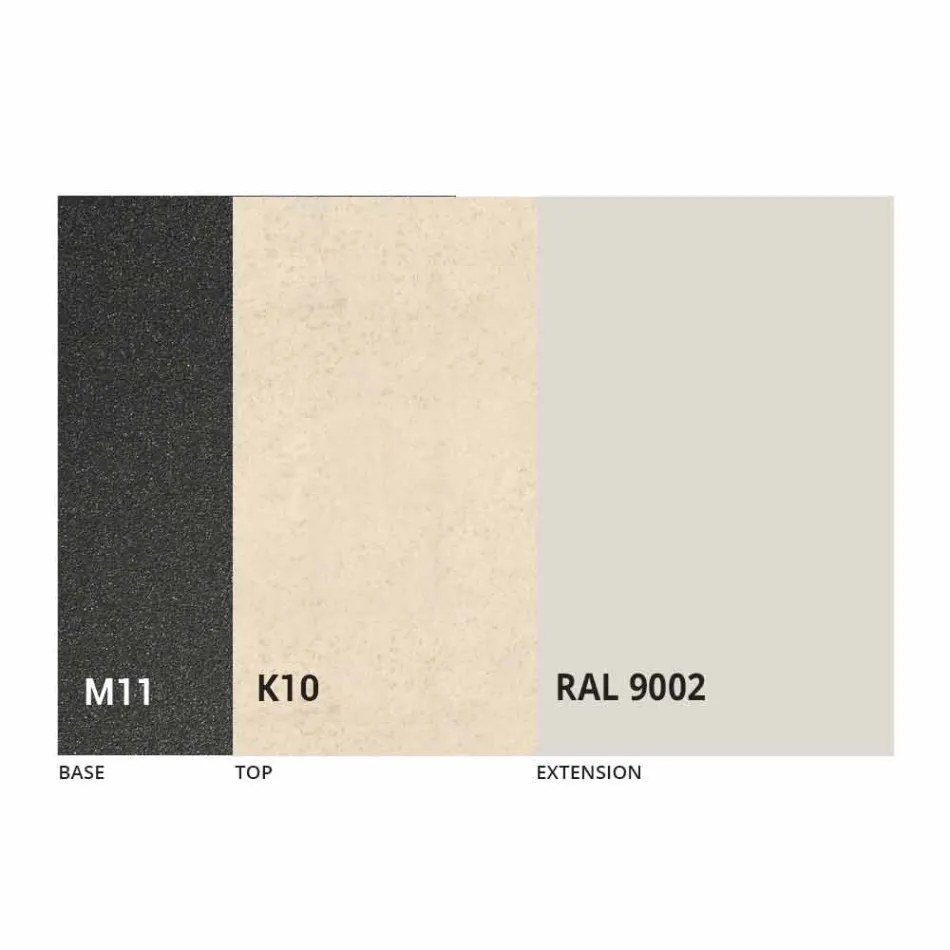 Udtrækkeligt spisebord Keramisk top op til 2,8 m Lavet i Italien - Paoluccio Viadurini