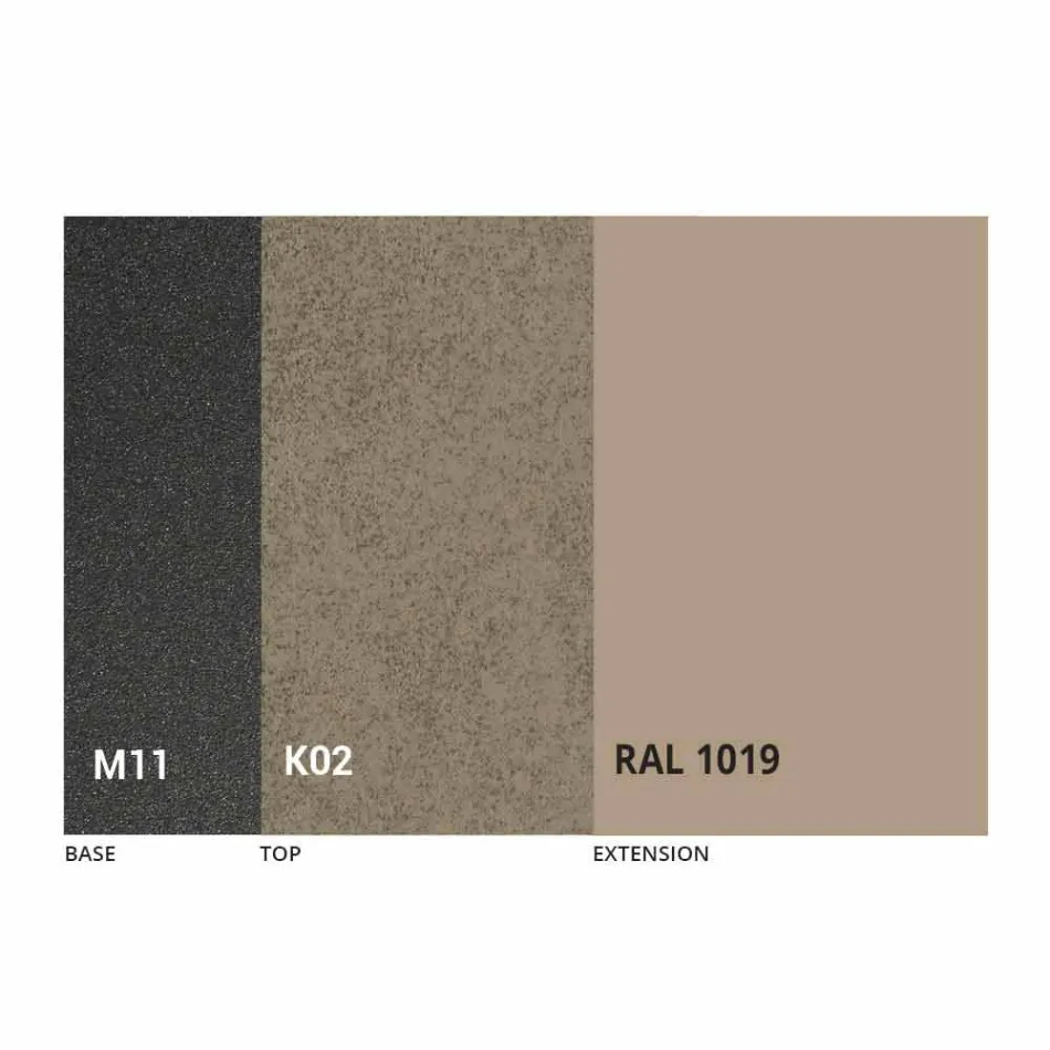 Udtrækkeligt spisebord Keramisk top op til 2,8 m Lavet i Italien - Paoluccio Viadurini