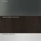 Spisebord med firkantet glasplade og træunderlag Lavet i Italien - Kuadro Viadurini