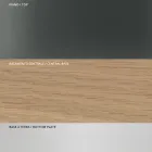 Spisebord med firkantet glasplade og træunderlag Lavet i Italien - Kuadro Viadurini