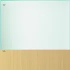 Spisebord i gennemsigtigt glas og metal Forskellige farver 5 størrelser - Aschio Viadurini