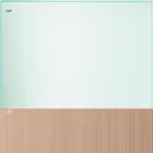 Spisebord i gennemsigtigt glas og metal Forskellige farver 5 størrelser - Aschio Viadurini