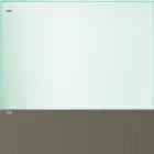 Spisebord i gennemsigtigt glas og metal Forskellige farver 5 størrelser - Aschio Viadurini