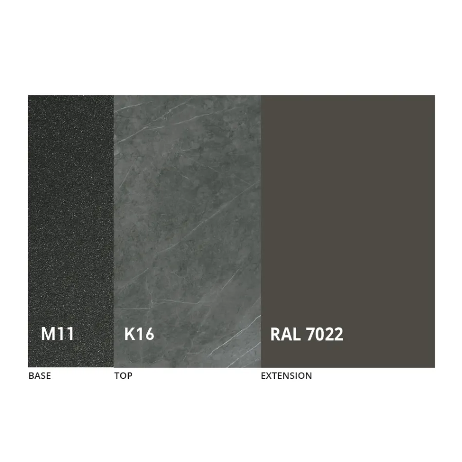 Rundt spisebord med udtrækbar plade til 180 cm Fremstillet i Italien - Muschio Viadurini