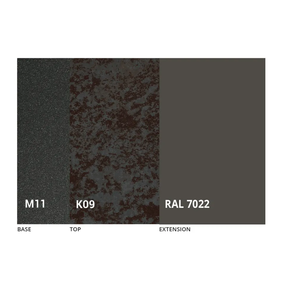 Rundt spisebord med udtrækbar plade til 180 cm Fremstillet i Italien - Muschio Viadurini