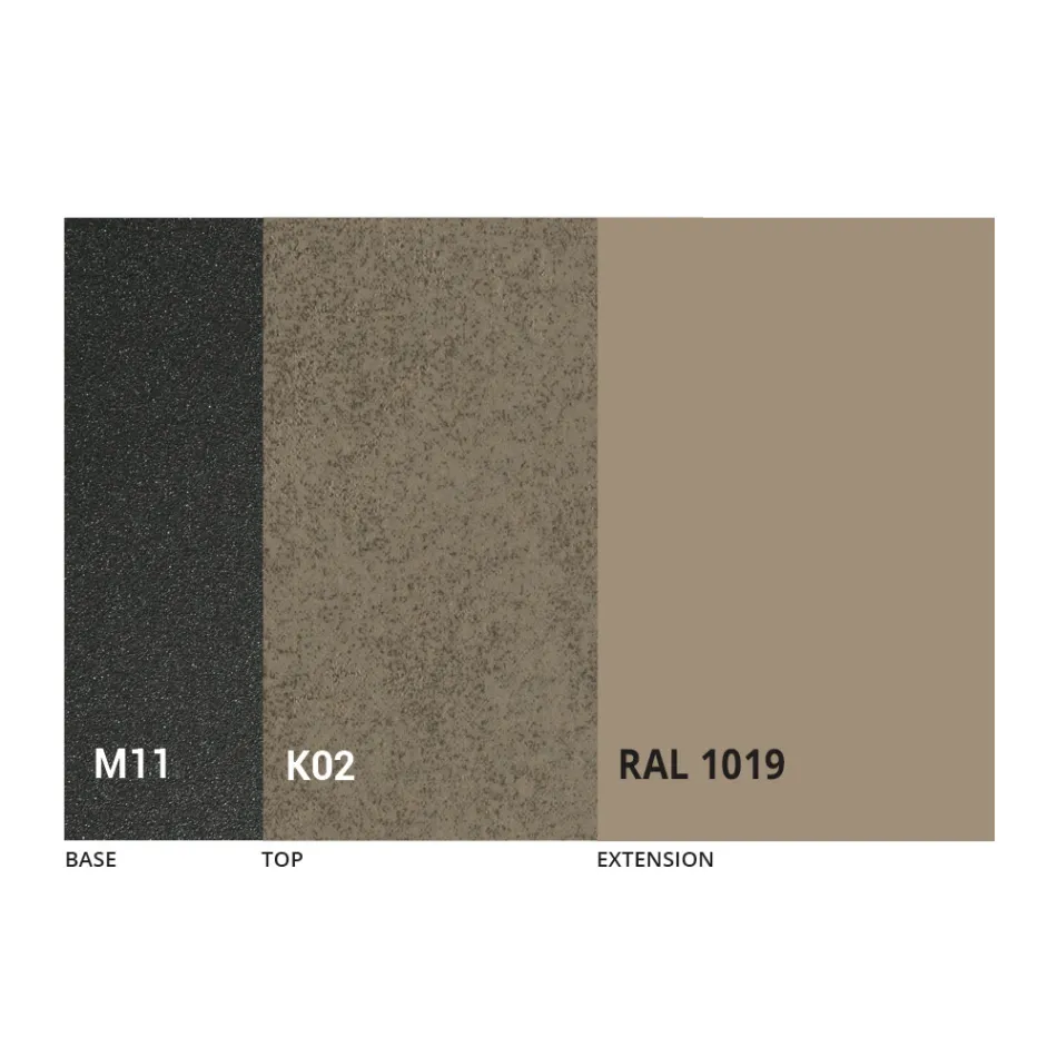 Rundt spisebord med udtrækbar plade til 180 cm Fremstillet i Italien - Muschio Viadurini