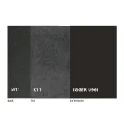 Rundt spisebord, der kan forlænges til 270 cm i keramik Made in Italy - Muschio Viadurini