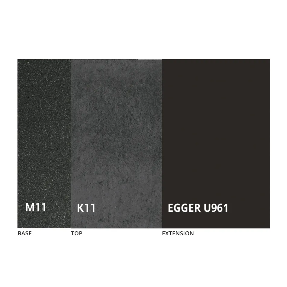 Rundt spisebord, der kan forlænges til 270 cm i keramik Made in Italy - Muschio Viadurini