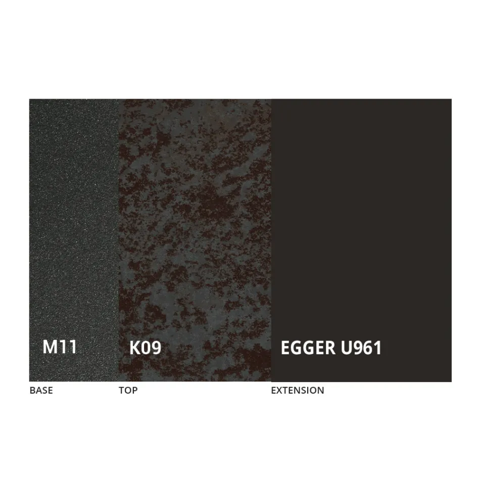 Rundt spisebord, der kan forlænges til 270 cm i keramik Made in Italy - Muschio Viadurini