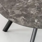 Rundt bord, der kan udvides til 170 cm, i lagdelt HPL - Convivio Viadurini