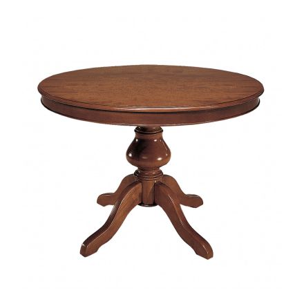 Rundt bord med 34 cm udtræk Made in Italy - Tellus Viadurini