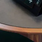 Rundt bord med massivt træ største naturlige valnød, Charles Viadurini