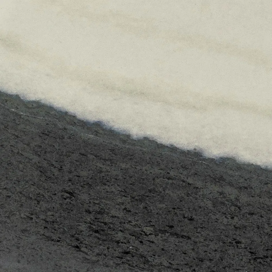 Rundt udendørsbord i Panda White Ceramic Made in Italy - Pegaso Viadurini