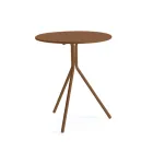 Rundt havebord i galvaniseret stål lavet i Italien - Ralph Viadurini