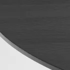 Rundt spisebord i askefineret krydsfiner - Libra Viadurini