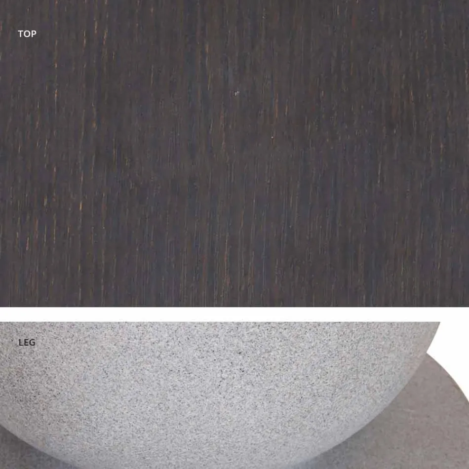 Klassisk design rundt bord, Ø140 og HPL top - Nittende århundrede af Slide Viadurini