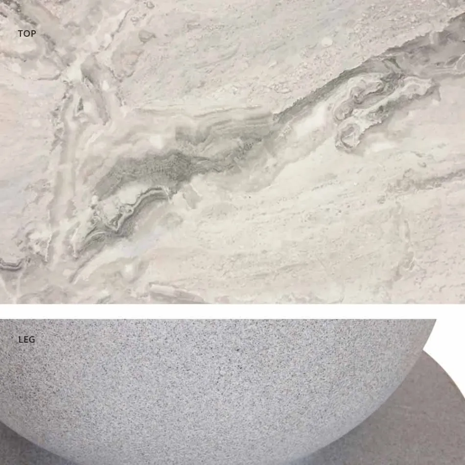 Klassisk design rundt bord, Ø140 og HPL top - Nittende århundrede af Slide Viadurini