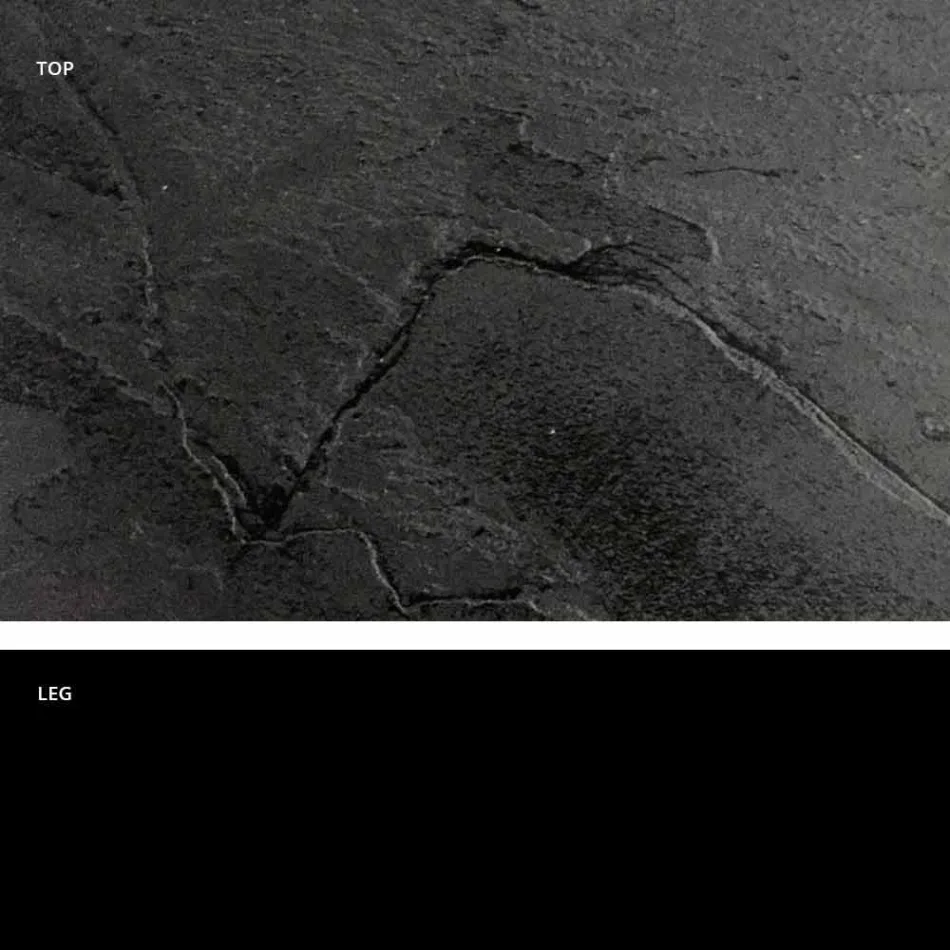 Klassisk design rundt bord, Ø140 og HPL top - Nittende århundrede af Slide Viadurini