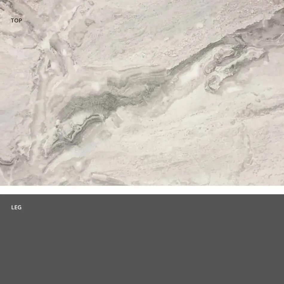 Klassisk design rundt bord, Ø140 og HPL top - Nittende århundrede af Slide Viadurini