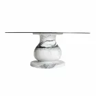 Klassisk design rundt bord, Ø140 og HPL top - Nittende århundrede af Slide Viadurini