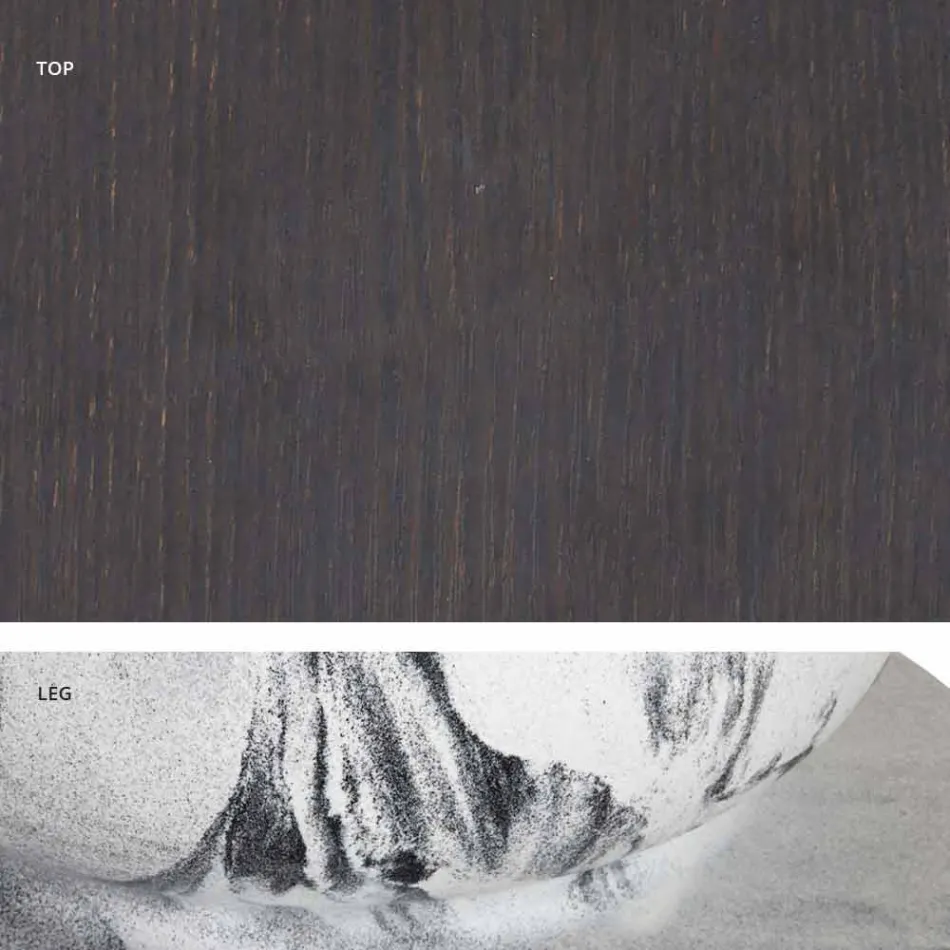 Klassisk design rundt bord, Ø140 og HPL top - Nittende århundrede af Slide Viadurini