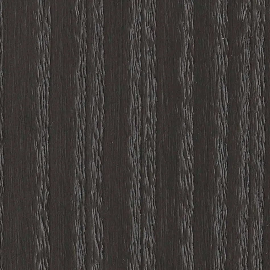 Rundt designbord i glas og olieret aske fremstillet i Italien - Madame Viadurini