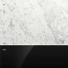 Moderne rundt bord i Carrara-marmor og Marquinia Made in Italy – Dollars Viadurini