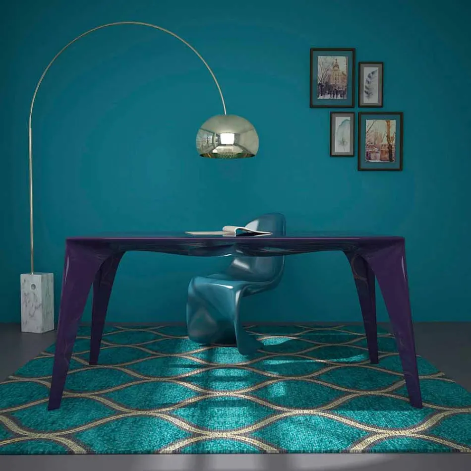 Moderne design bord bord produceret i Italien, Pomarolo Viadurini