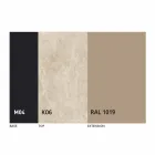 Rundt spisebord, der kan forlænges til 165 cm med keramisk top - Pistolero Viadurini