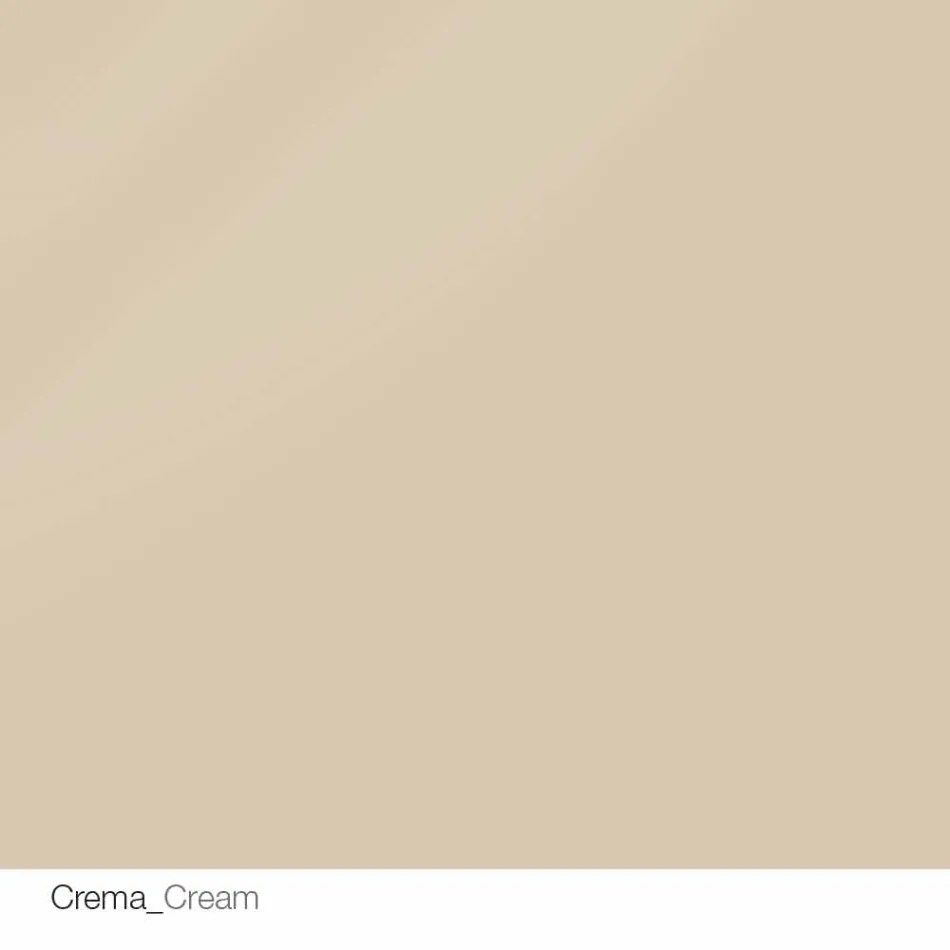 Rundt designbord d.120 krystalplade fremstillet i Italien Cristal Viadurini