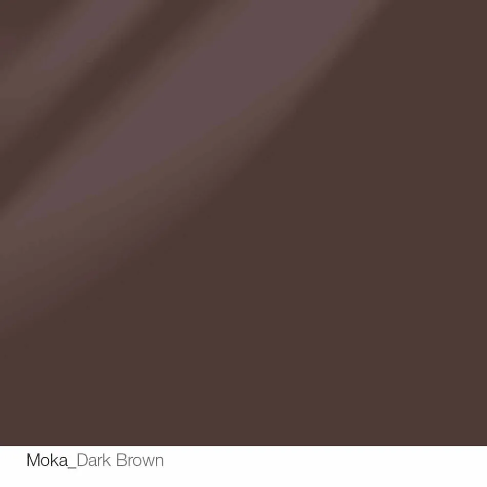 Rundt designbord d.120 krystalplade fremstillet i Italien Cristal Viadurini