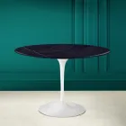 Tulipanbord Eero Saarinen H 73 i keramik Noir Laurent Made in Italy - Scarlet Viadurini