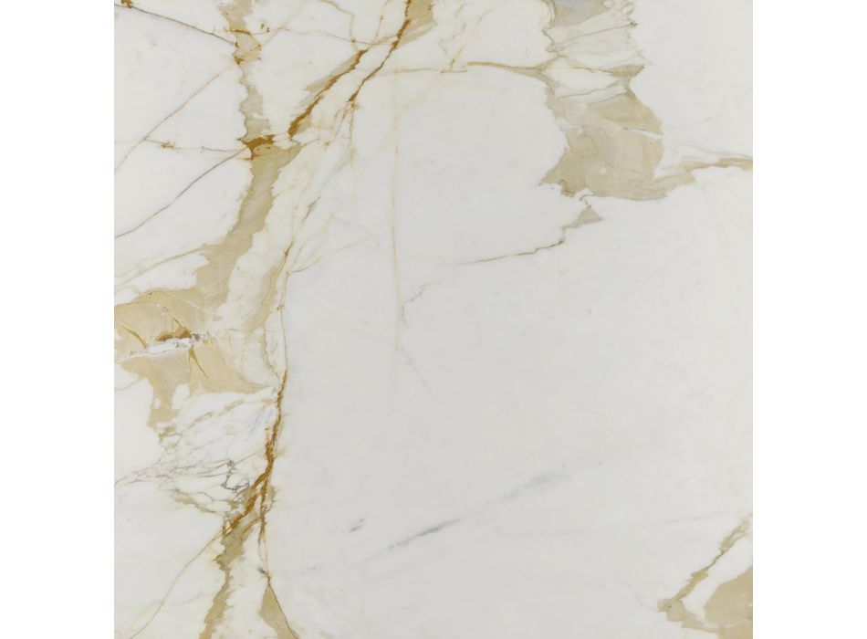 Eero Saarinen Tulipanbord H 73 i guld Caracatta marmor Lavet i Italien Viadurini