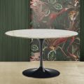 Eero Saarinen H 74 Tulipanbord i guld Calacatta-marmor fremstillet i Italien - Scarlet