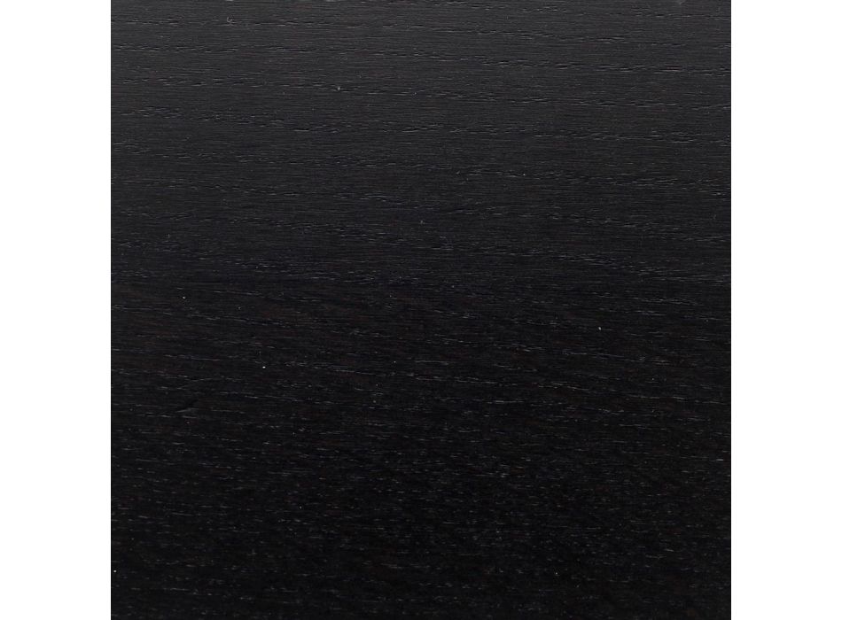 Tulipanbord Eero Saarinen H 73 Oval i sortbejdset eg Made in Italy - Scarlet Viadurini