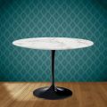 Tulipanbord Eero Saarinen H 74 Round Ceramic Morpheus Made in Italy - Scarlet