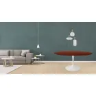 Eero Saarinen Tulip Table H 73 Round i palisanderbejdset eg fremstillet i Italien - Scarlet Viadurini