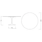 Eero Saarinen Tulip Table H 74 med sort Marquinia-marmorplade fremstillet i Italien - Scarlet Viadurini