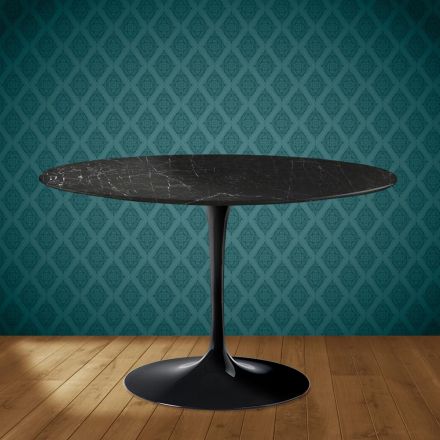 Eero Saarinen Tulipbord H 74 i Somnia Keramik Fremstillet i Italien - Skarlagenrød Viadurini